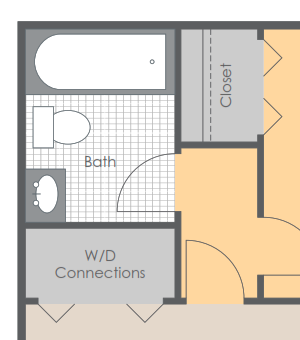 1 BR 1 Bath